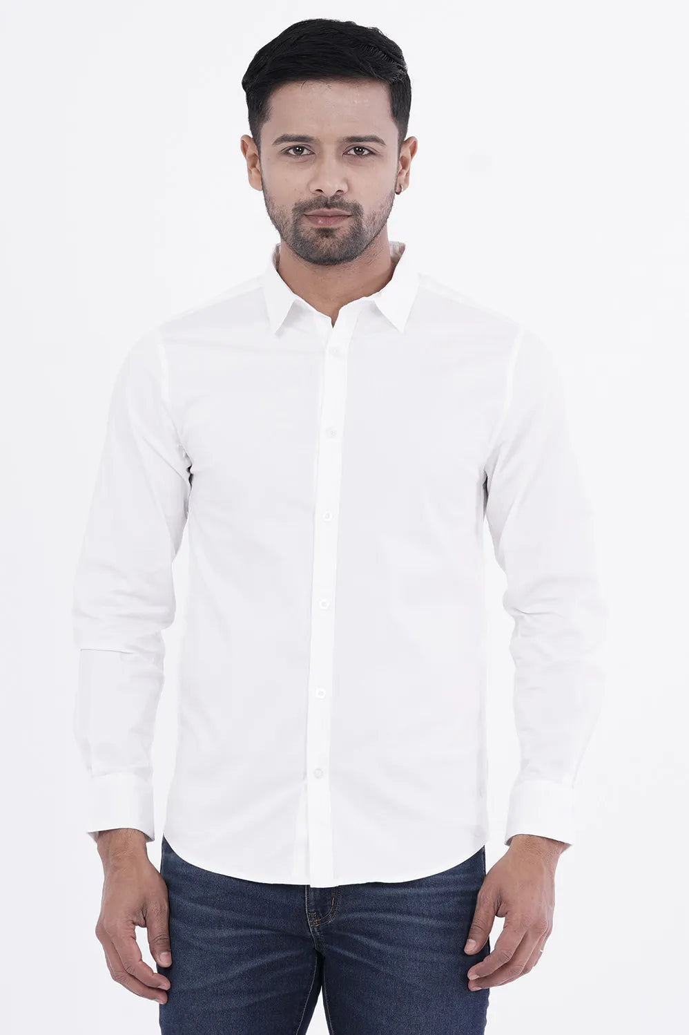 Mens Casual Shirt (White)