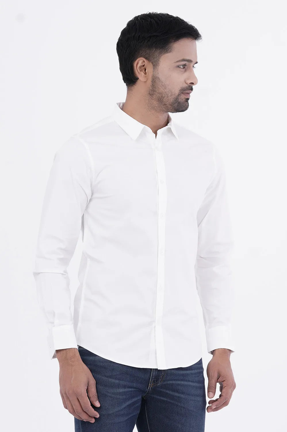 Mens Casual Shirt (White)
