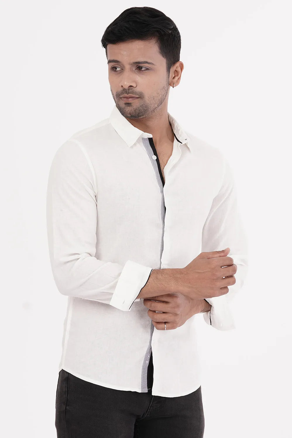 Mens Casual Shirt (White)