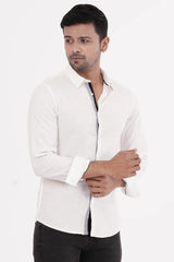 Mens Casual Shirt (White)