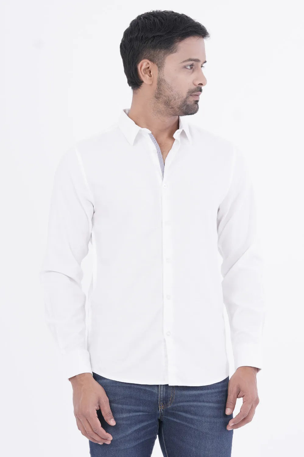 Mens Casual Shirt (White)