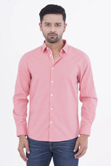 Mens Casual Shirt (Salmon)