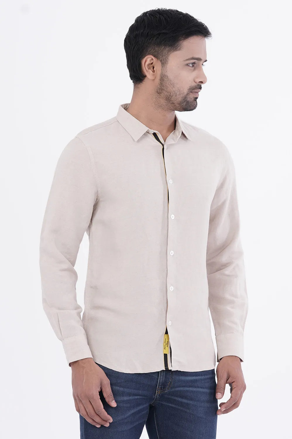 Mens Casual Shirt (Beige)