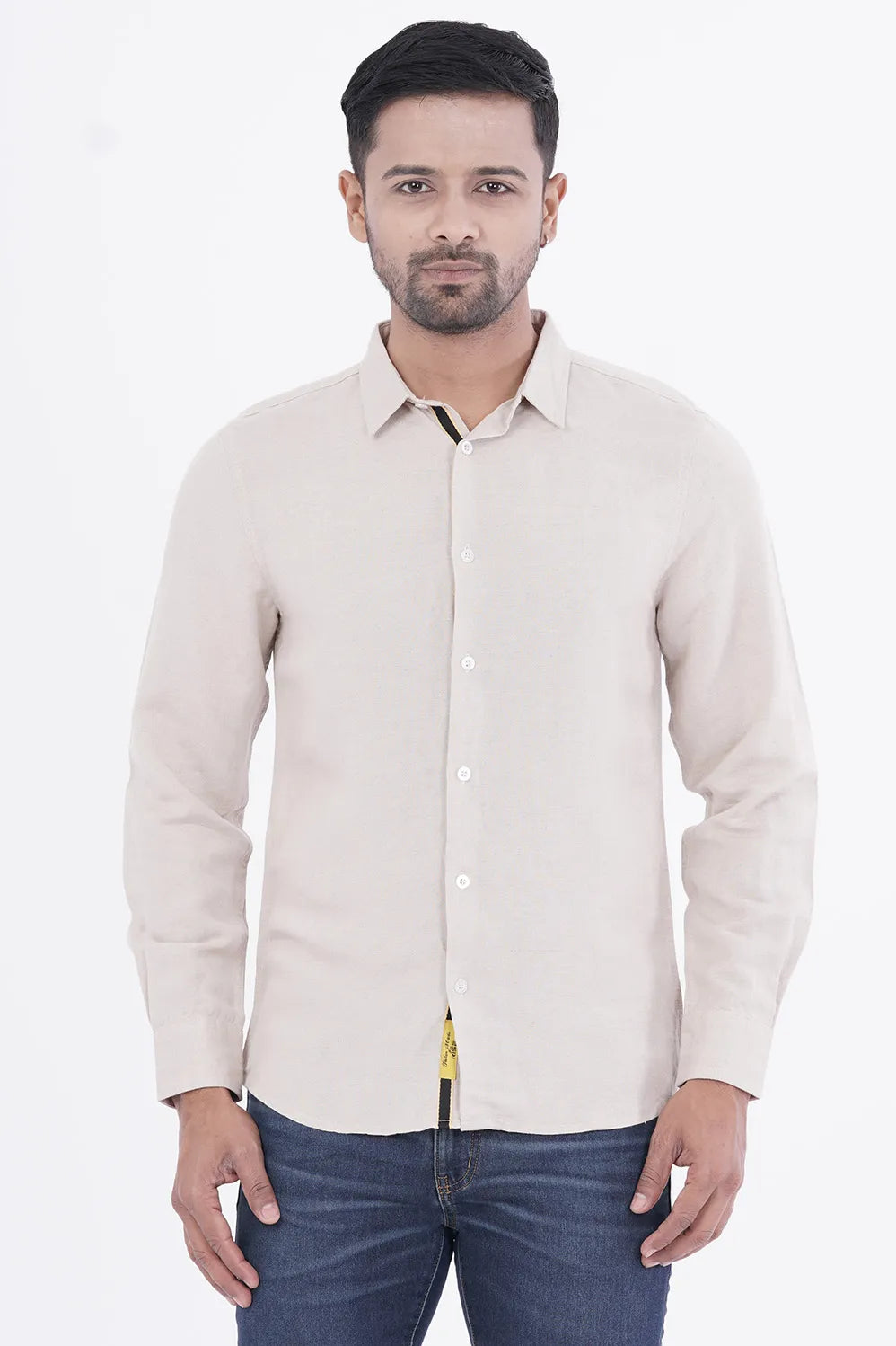 Mens Casual Shirt (Beige)