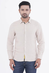 Mens Casual Shirt (Beige)