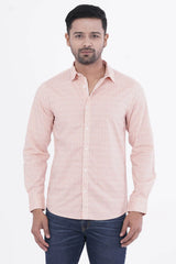 Mens Casual Shirt (Coral Print)