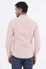 Mens Casual Shirt (Coral Print)