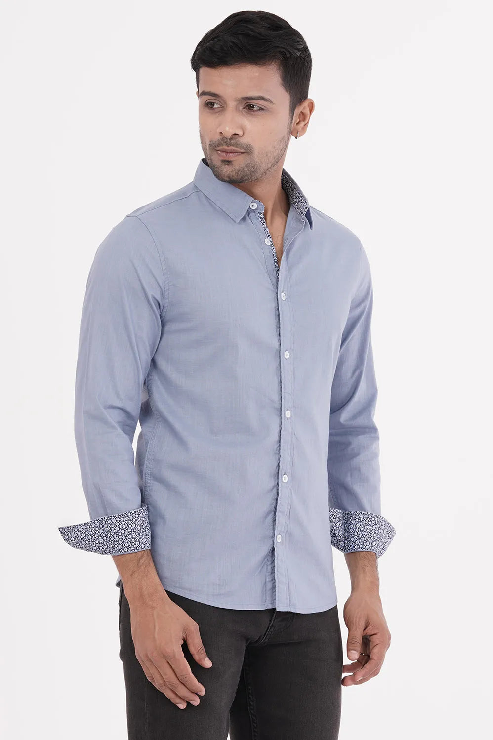 Mens Casual Shirt (Blue)
