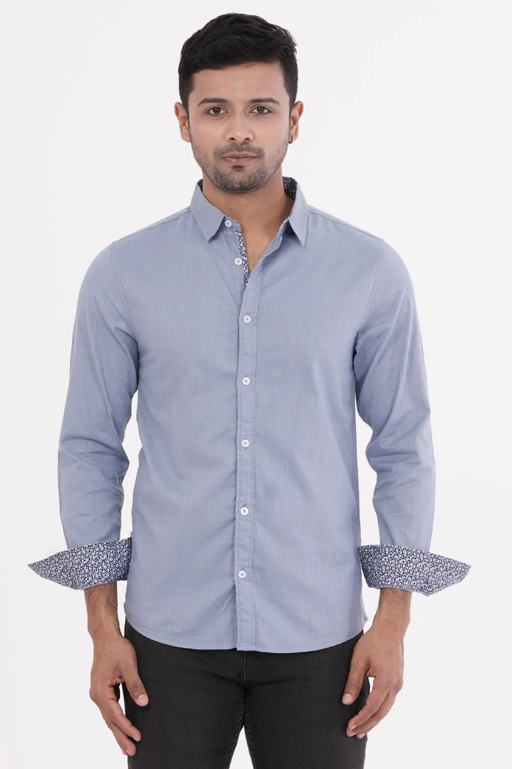 Mens Casual Shirt (Blue)
