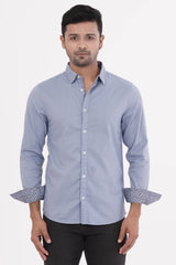 Mens Casual Shirt (Blue)