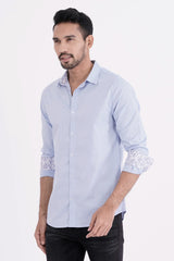 Mens Casual Shirt (Sky Blue)