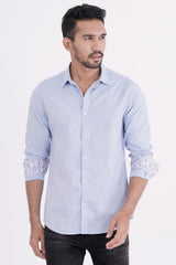 Mens Casual Shirt (Sky Blue)
