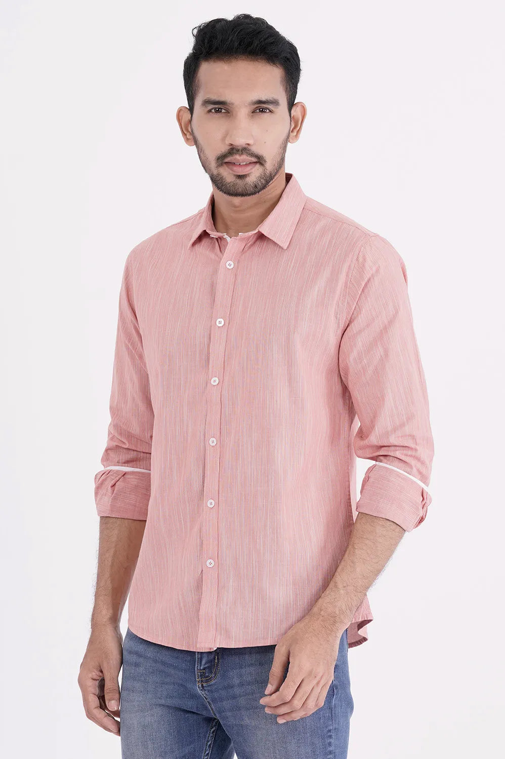 Mens Casual Shirt (Coral)