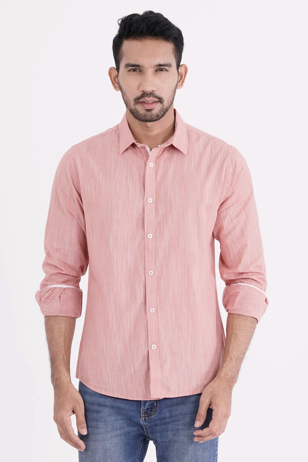 Mens Casual Shirt (Coral)