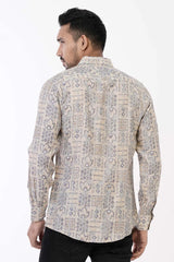 Mens Casual Shirt (Beige)