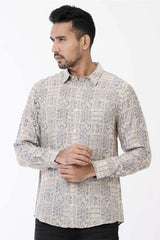 Mens Casual Shirt (Beige)