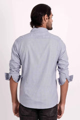 Men's Casual Shirt (Blue)