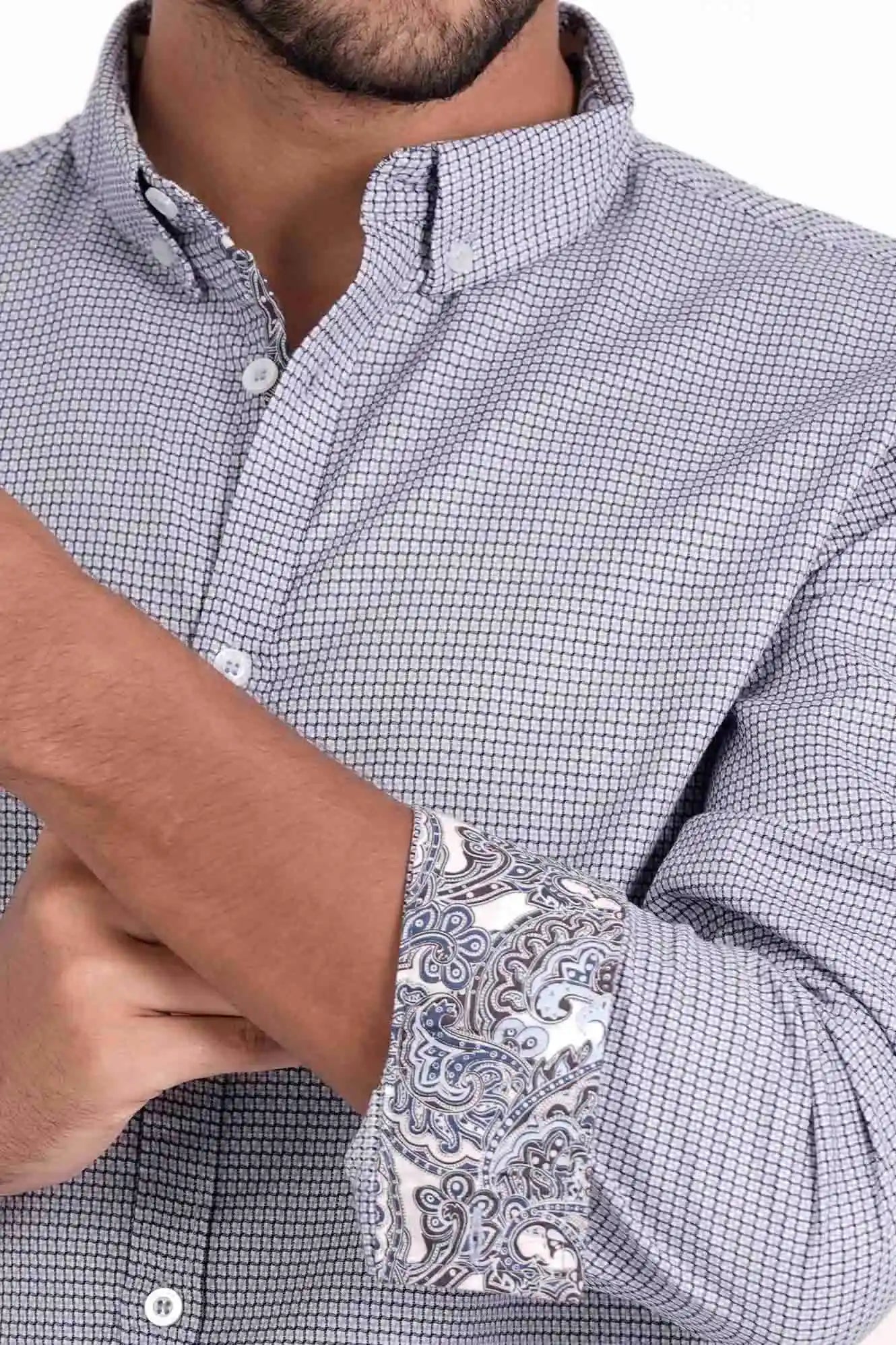 Men's Casual Shirt (Blue)