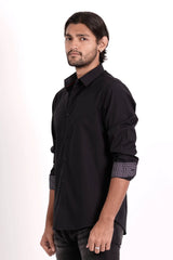 Men's Casual Shirt (Black)