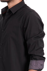 Men's Casual Shirt (Black)