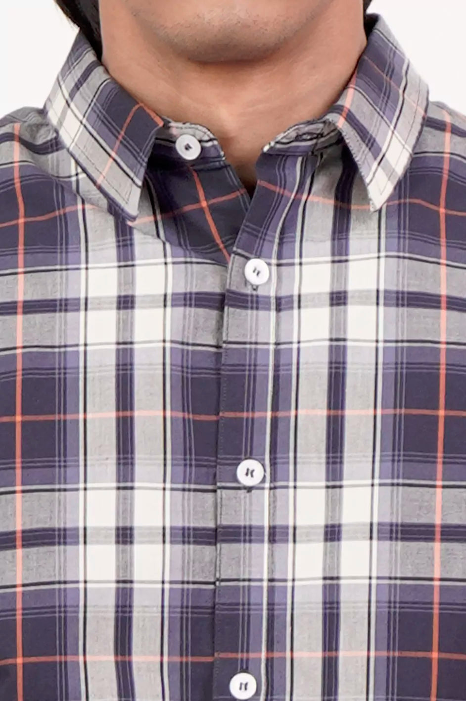 Men's Casual Shirt (Blue Check)