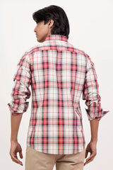Men's Casual Shirt (Red Check)