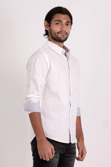 Men's Casual Shirt (White)