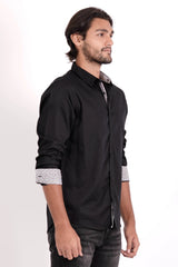 Men's Casual Shirt (Black)