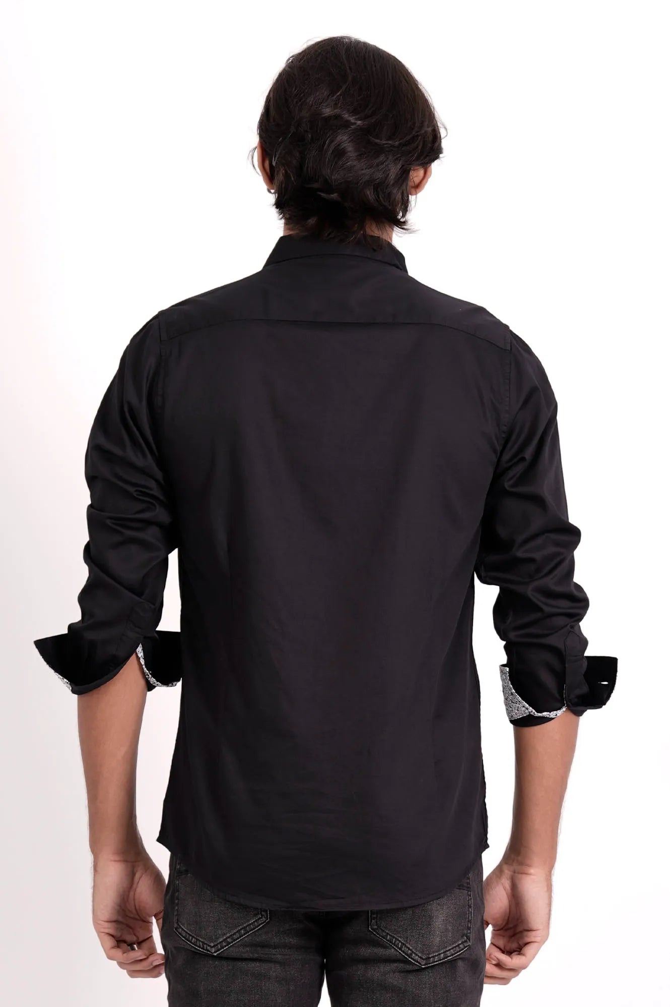 Men's Casual Shirt (Black)