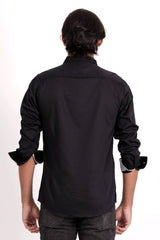 Men's Casual Shirt (Black)