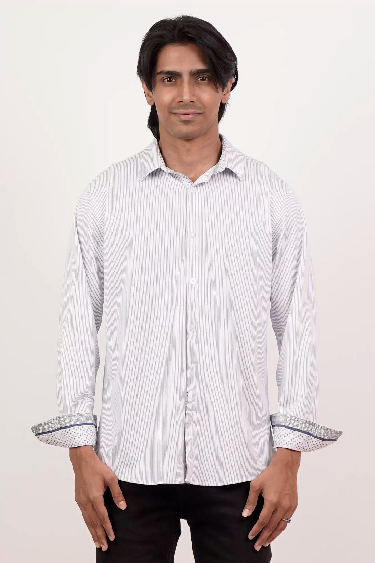 Men's Casual Shirt (White)