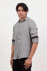 Men's Casual Shirt (Black)