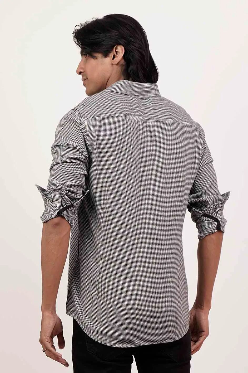 Men's Casual Shirt (Black)