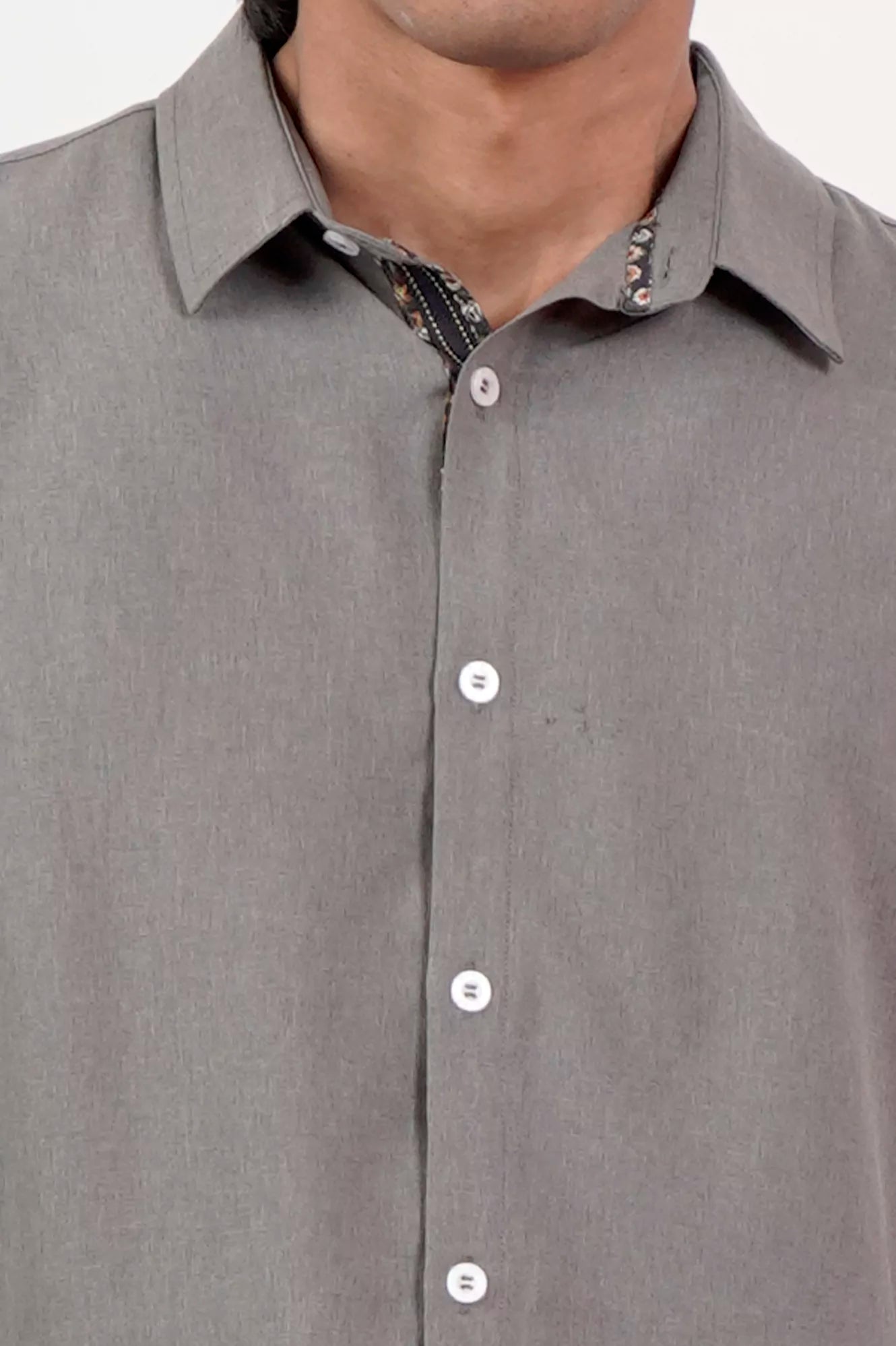 Men's Casual Shirt (Grey)