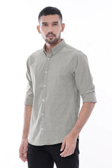 Mens Casual Shirt (Olive Green)