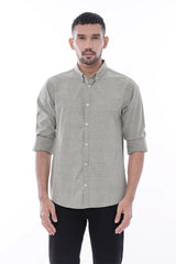 Mens Casual Shirt (Olive Green)
