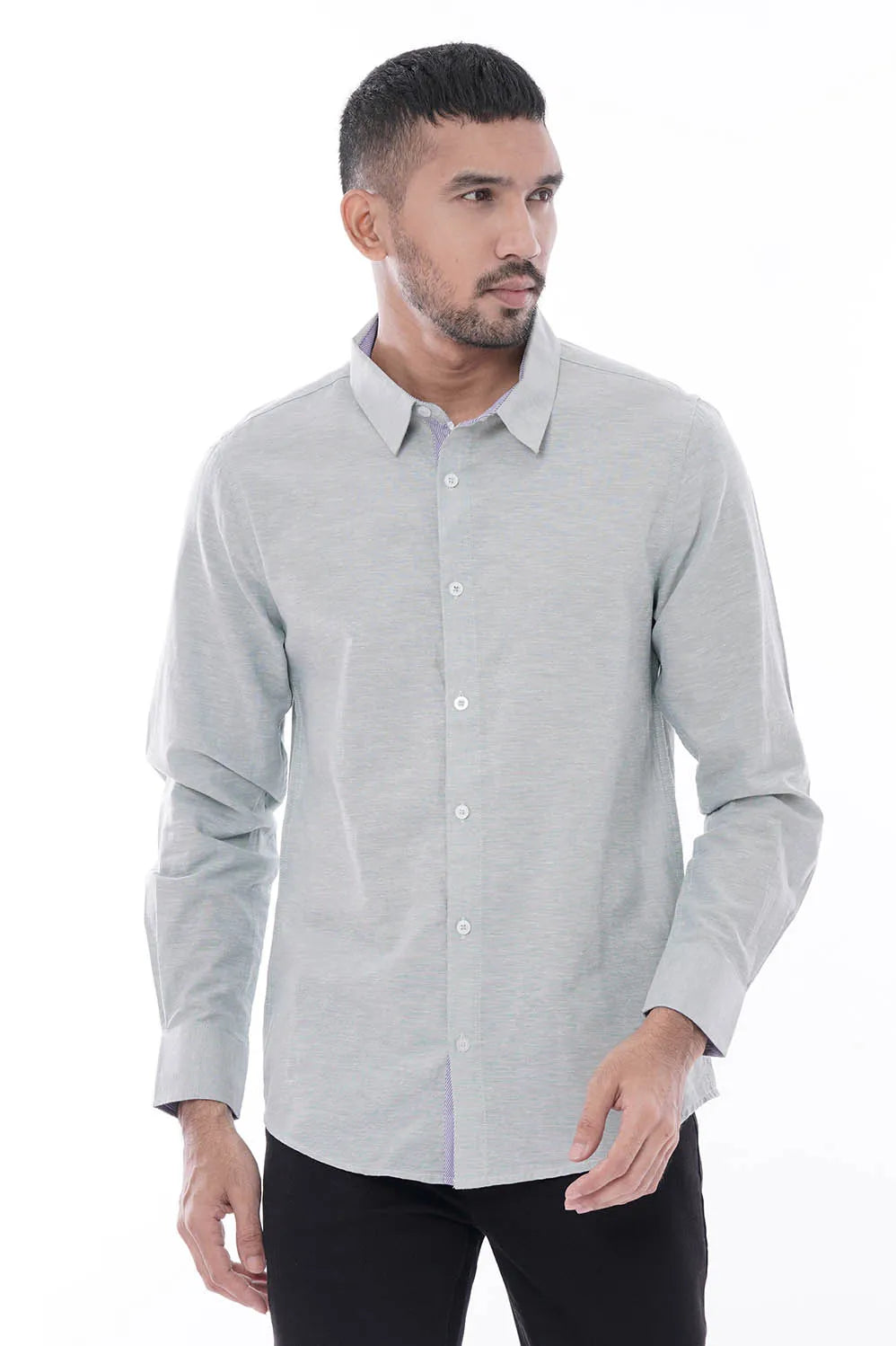 Mens Casual Shirt (Sage Green)