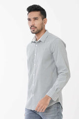 Mens Casual Shirt (White Printed)