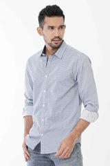 Mens Casual Shirt (White Printed)
