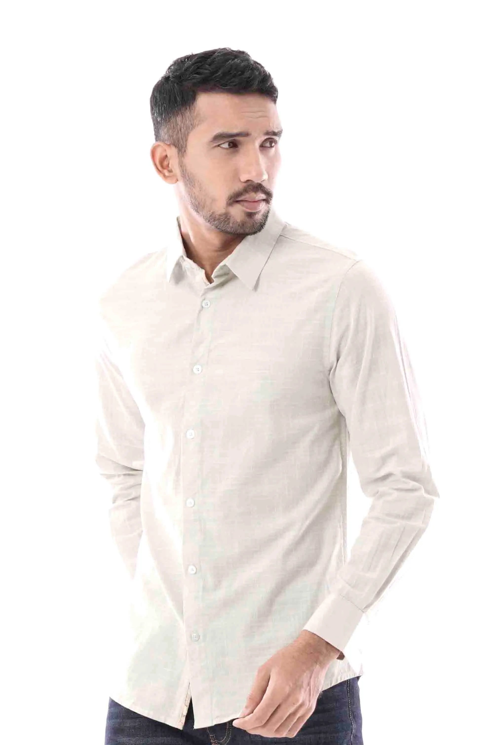 Mens Casual Shirt (LIGHT GREEN)