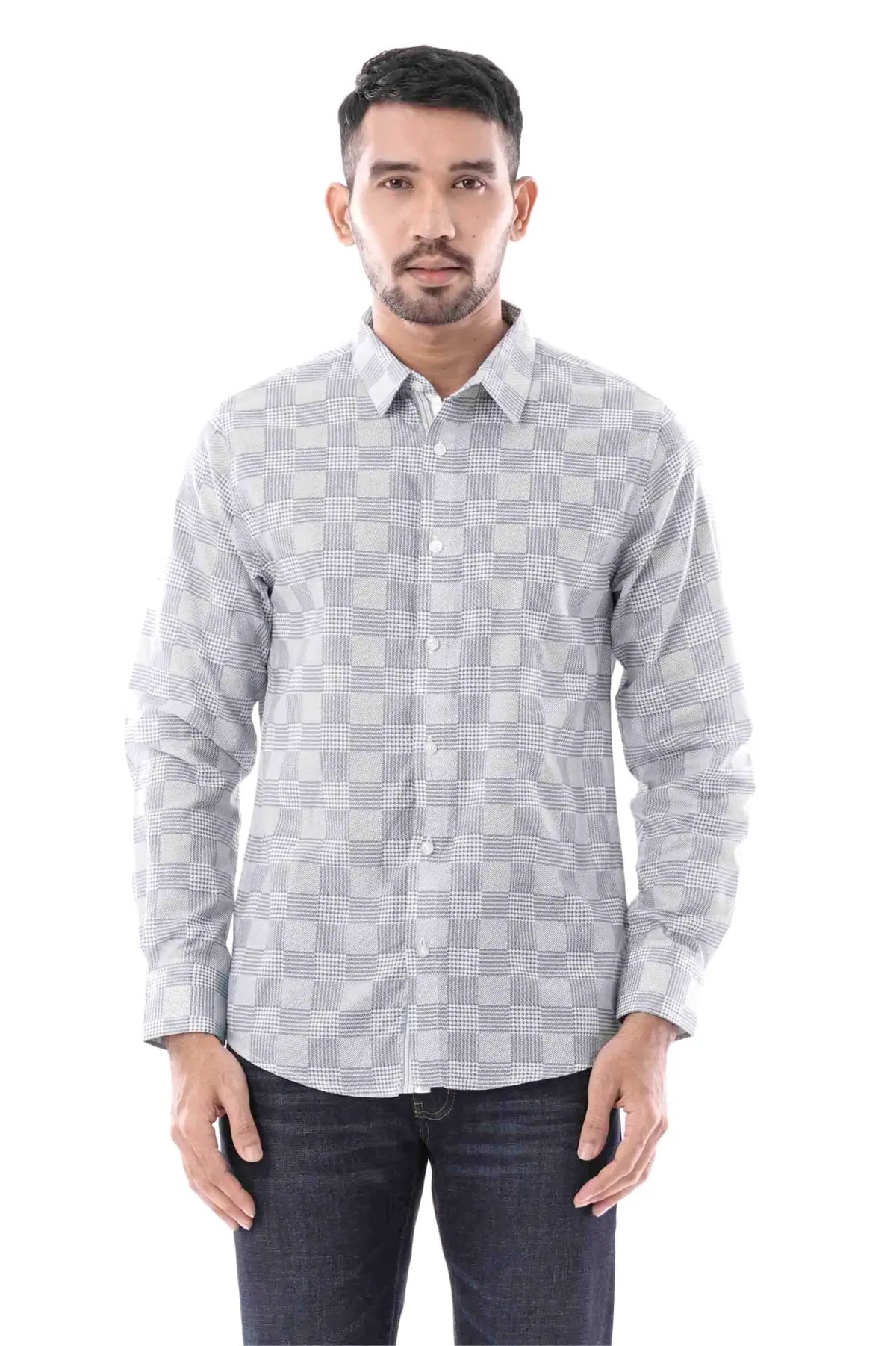 Mens Casual Shirt (Blue Printed)