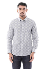 Mens Casual Shirt (Blue Printed)