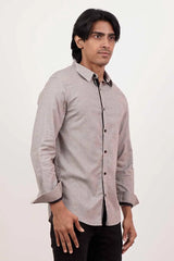 Men's Casual Shirt (Brown)