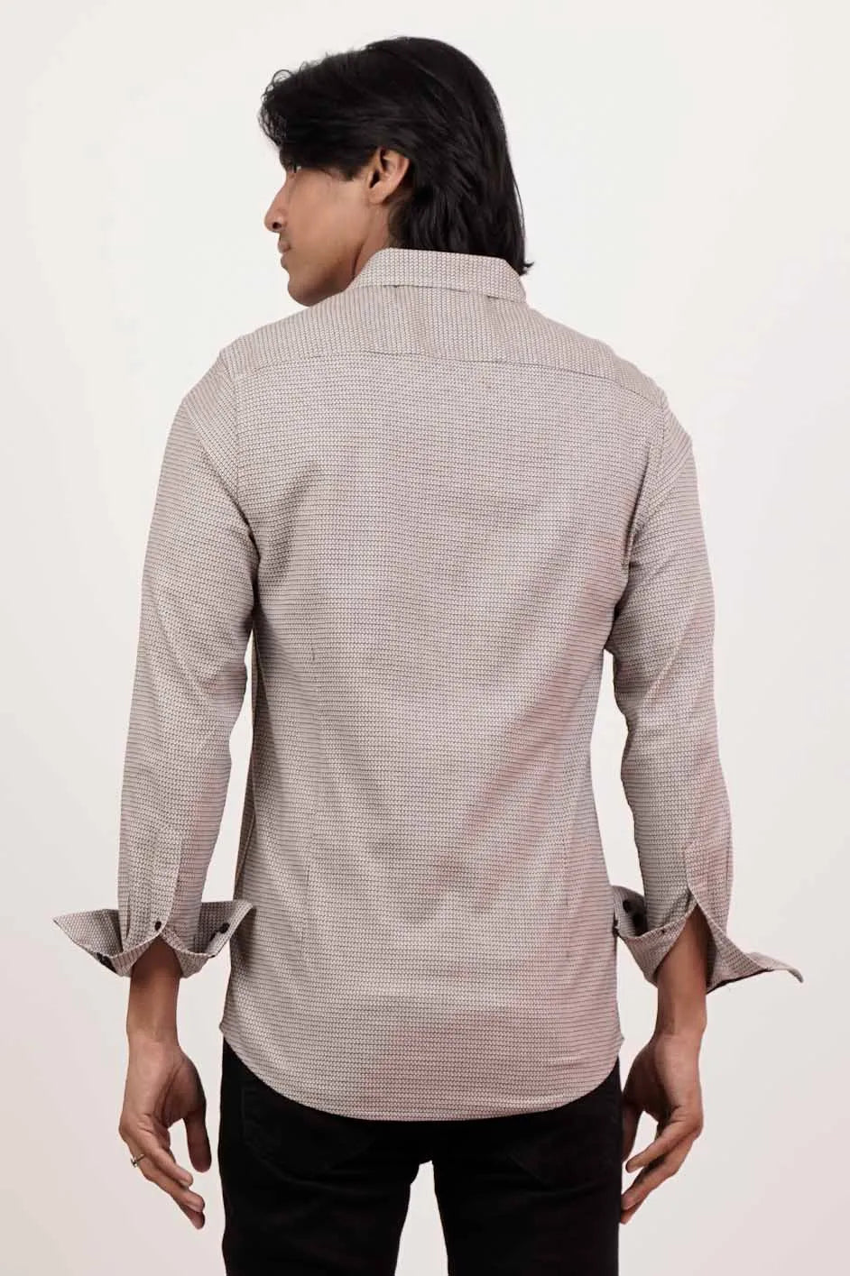 Men's Casual Shirt (Brown)