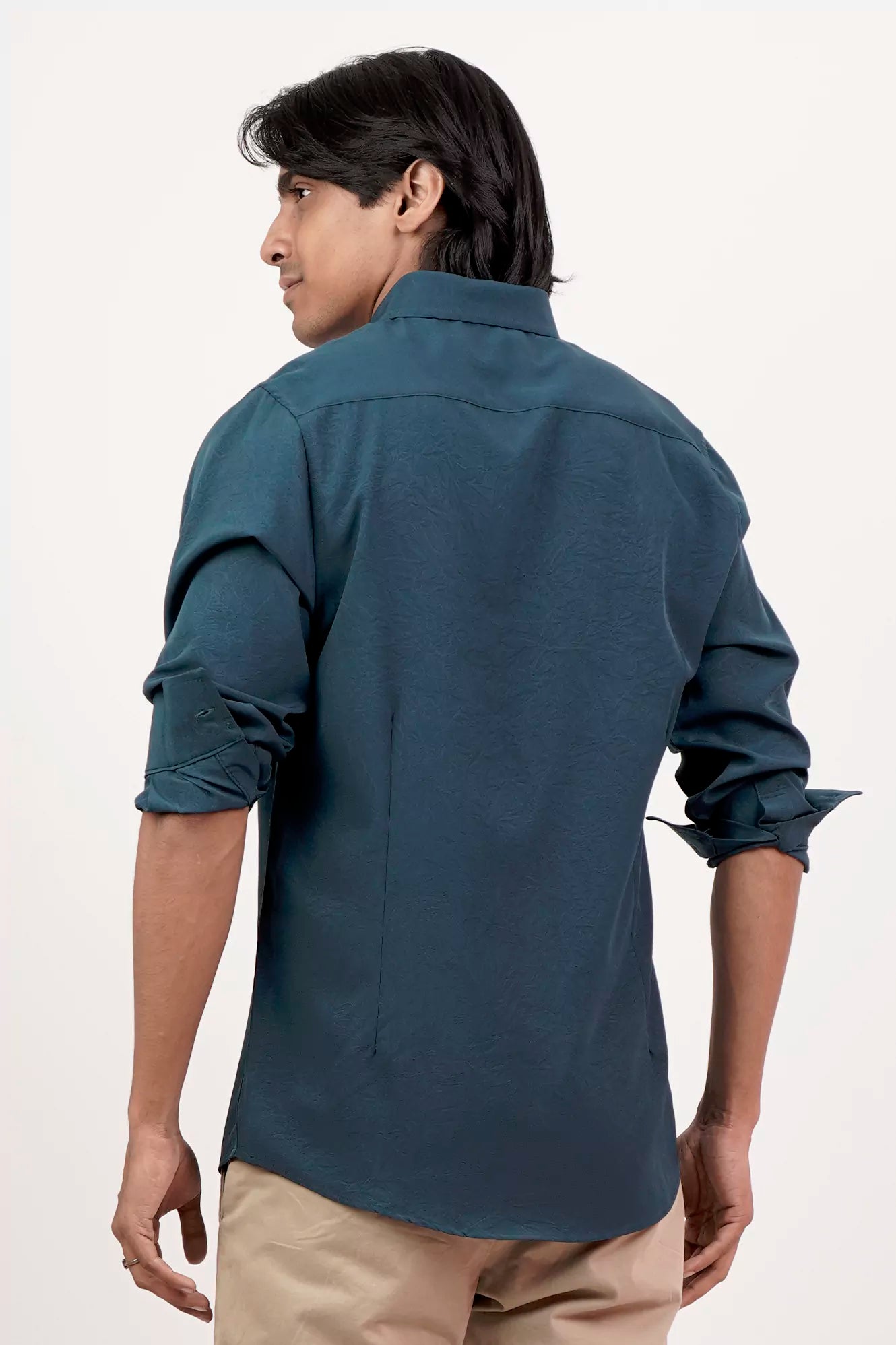 Men's Casual Shirt (Dark Teal)