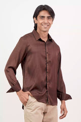 Men's Casual Shirt (Dk. Brown)