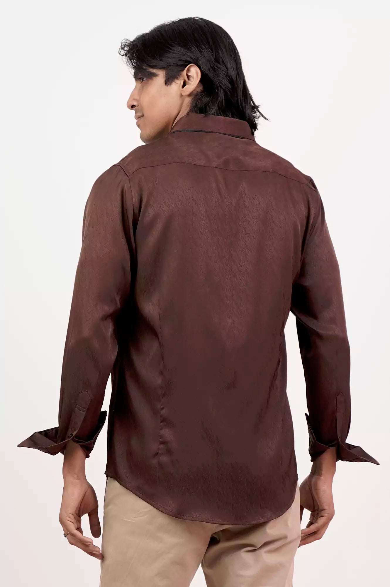 Men's Casual Shirt (Dk. Brown)