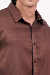 Men's Casual Shirt (Dk. Brown)