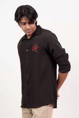 Men's Casual Shirt (Black)