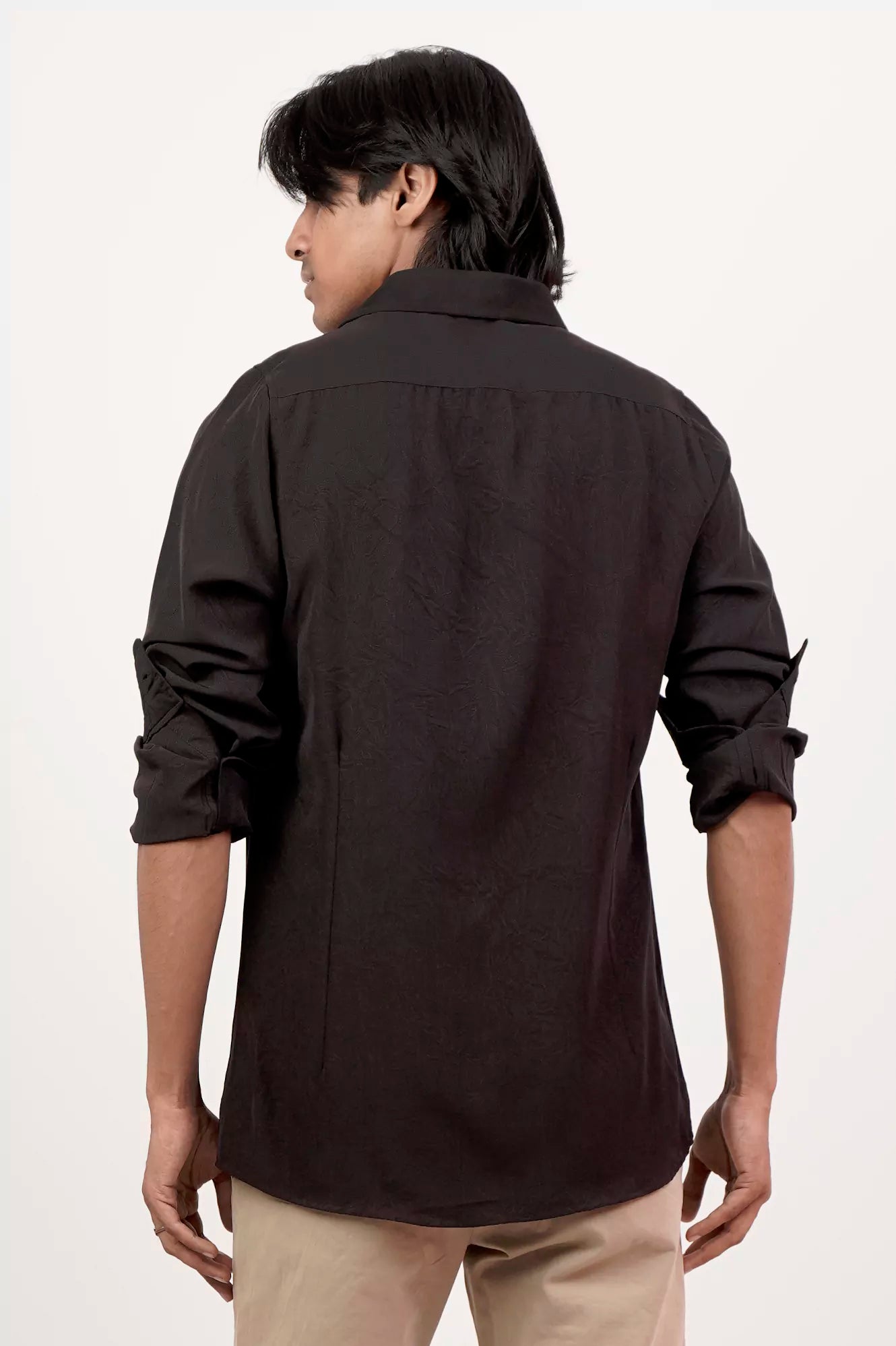 Men's Casual Shirt (Black)